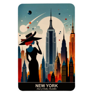 New York: Land der endlosen Möglichkeiten flexibel Magnet
