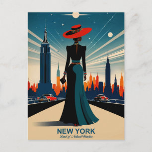 New York: Land der Naturwunder Postkarte