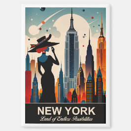 New York: Land of endless Posabilities Magnet