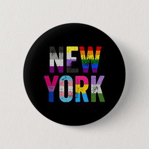 New York LGBT Equality Flags Primär Monat Lesbian Button