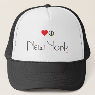 NEW YORK, Liebe und Frieden, Cool Truckerkappe
