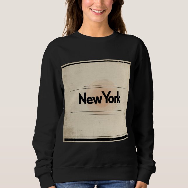 New York Limited Edition Inspiriert durch Poster d Sweatshirt (Vorderseite)