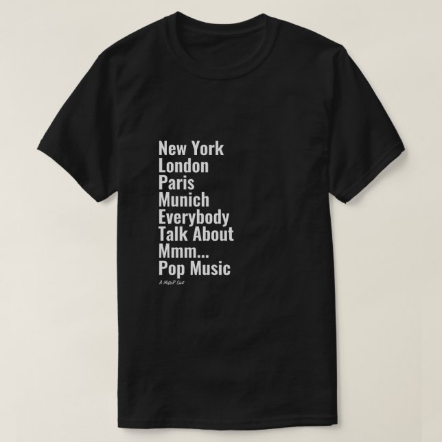 New York London Paris München - Ein MisterP-Shirt T-Shirt (Design vorne)