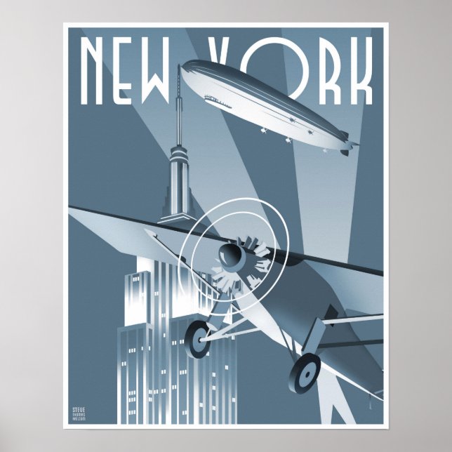 New York Luftschiff Poster (Vorne)