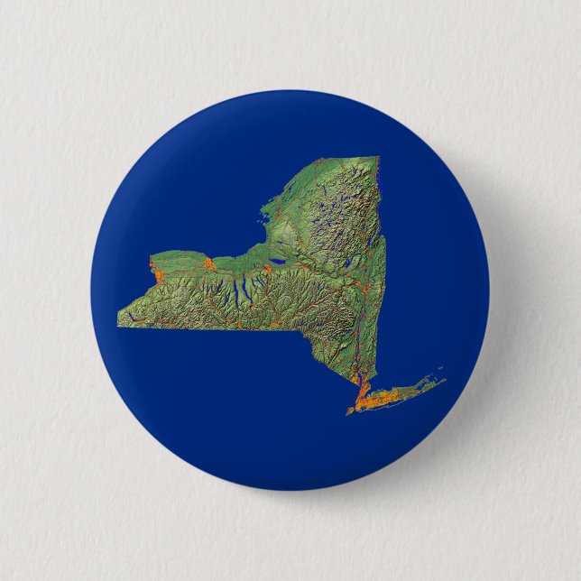 New York Map Button (Vorderseite)