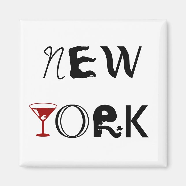 New York Martini Magnet (Vorne)