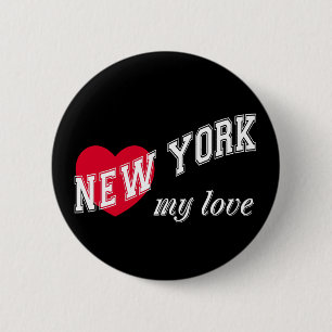 New York meine Liebe Button