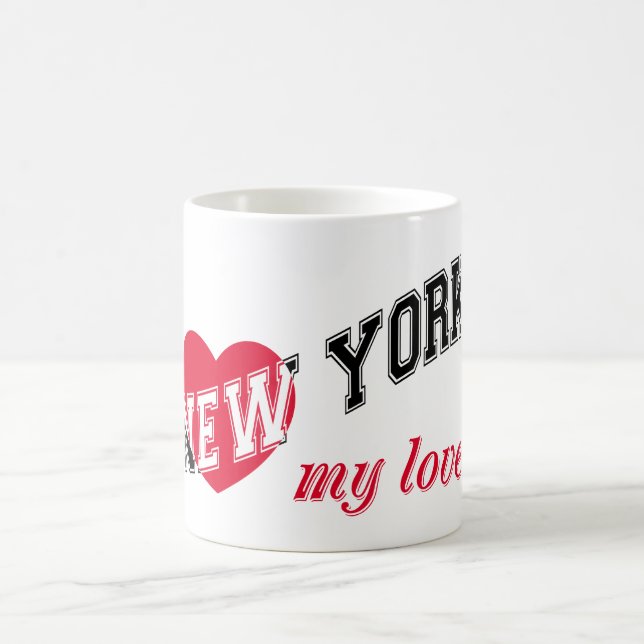New York meine Liebe Kaffeetasse (Mittel)