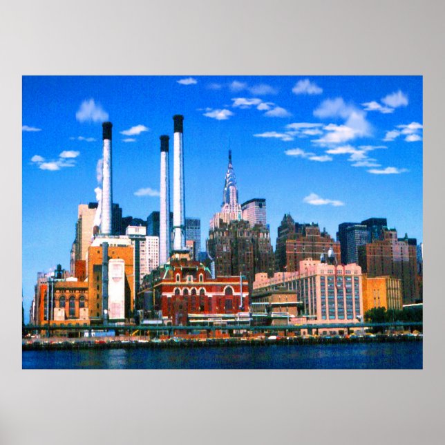 New York Midtown Manhattan - Digital Art Print Poster (Vorne)