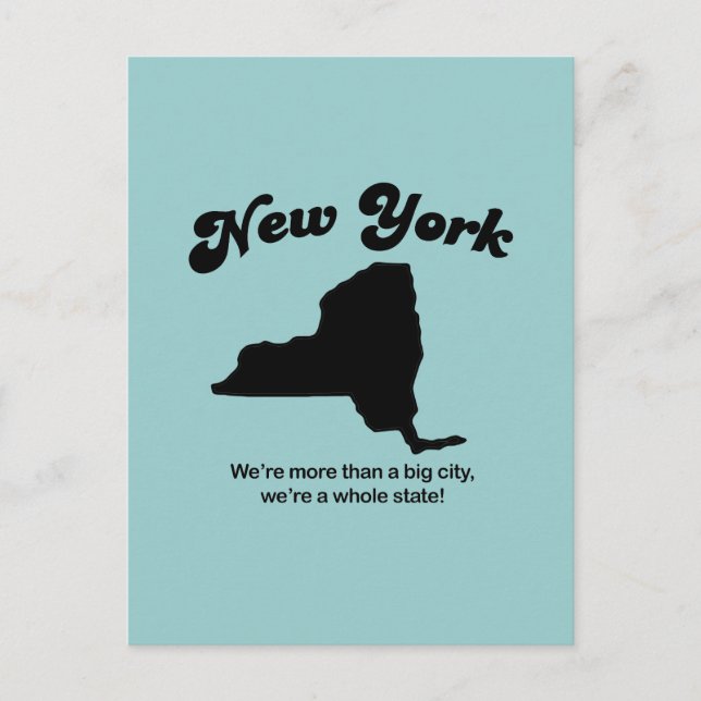 New York Motto - Ein ganzer Staat Postkarte (Vorderseite)