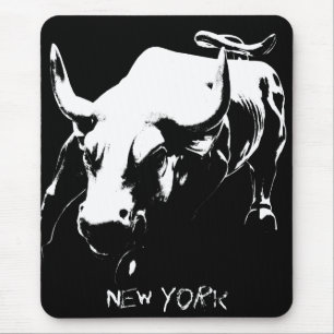 New York Mousepad Bull Sehenswürdigkeit New York G