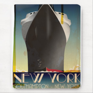 New York nach Southampton Mousepad