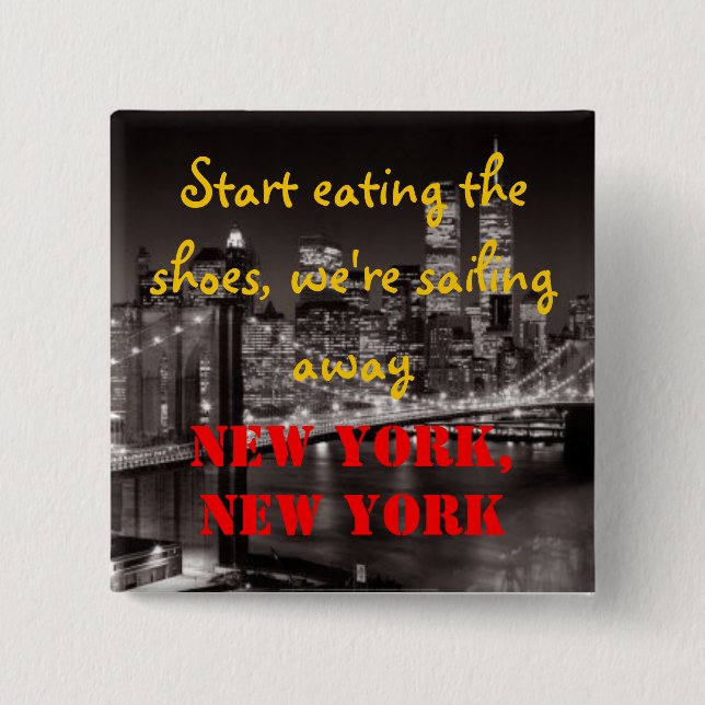 New York New York Button (Vorderseite)