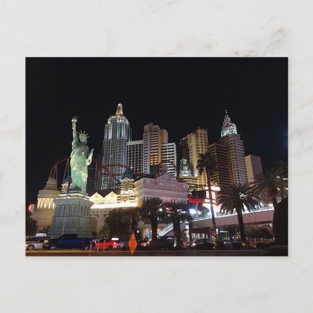 New York - New York Hotel #4 Postcard Postkarte (Vorderseite)