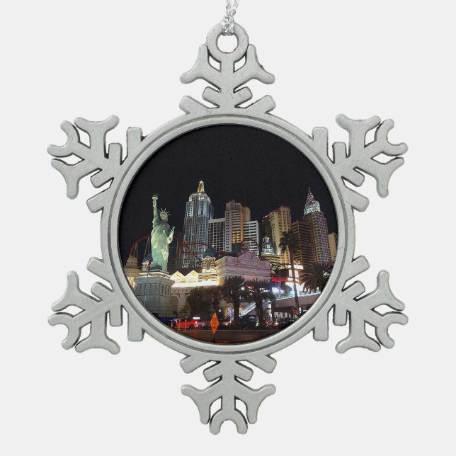 New York - New York Hotel #4 Snowflake Ornament (Vorderseite)
