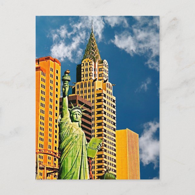 New York, New York Hotel, Las Vegas, Postcard Postkarte (Vorderseite)