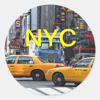 New York, New York Runder Aufkleber