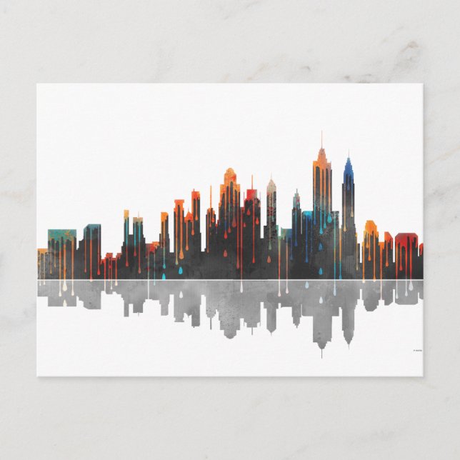 New York New York Skyline Postkarte (Vorderseite)