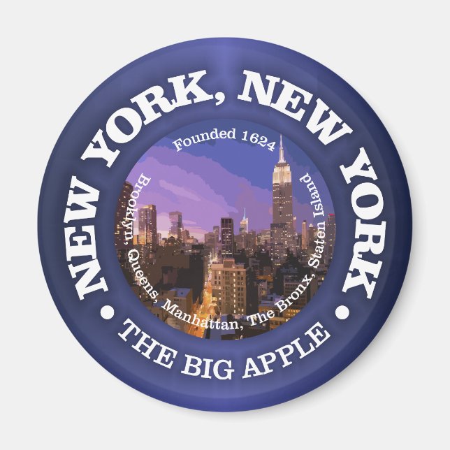 New York, New York (Städte) Magnet (Vorne)