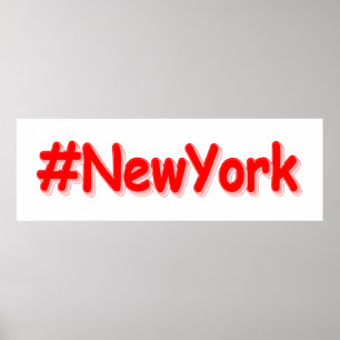 "#New York " Niedliches Design. Jetzt kaufen Poster