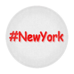 "#New York " Niedliches Design. Jetzt kaufen Schneidebrett
