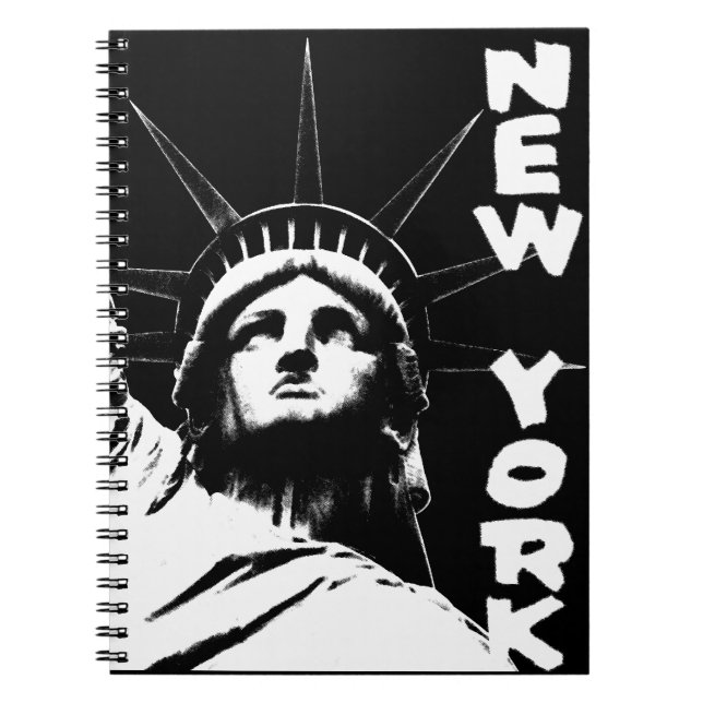 New York Notebook Statue of Liberty Journals Gesch Notizblock (Vorderseite)