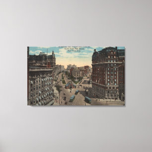 New York, NY - Broadway u. Amsterdam-Allee Leinwanddruck