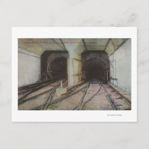 New York, NY - Hudson River Tunnel, Subway System Postkarte