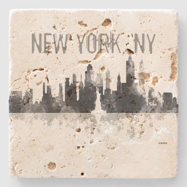 NEW YORK, NY SKYLINE STEINUNTERSETZER (Vorderseite)