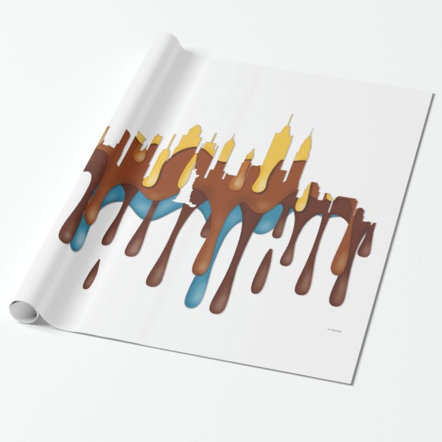 NEW YORK, NY SKYLINE YBB - GESCHENKPAPIER (Ungerollt)