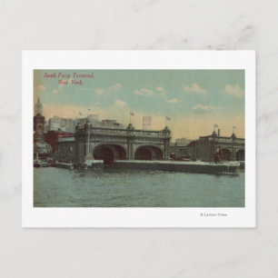 New York, NY - South Ferry Terminal Gebäude Postkarte