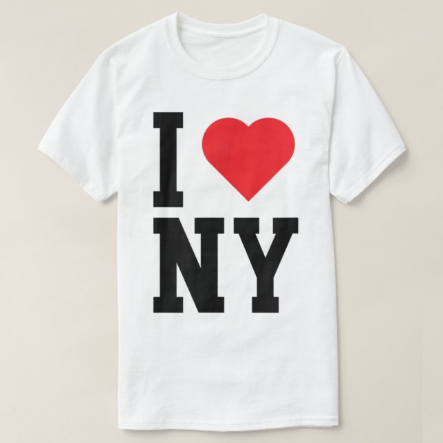 New York NY Throwback Design Classic Heart T-Shirt (Design vorne)