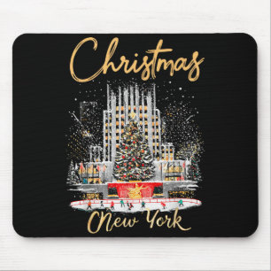 New York Ny Weihnachts-Mädels-Trip passend Mousepad