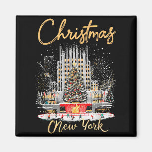 New York Ny Weihnachts-Mädels-Trip-Passende Magnet