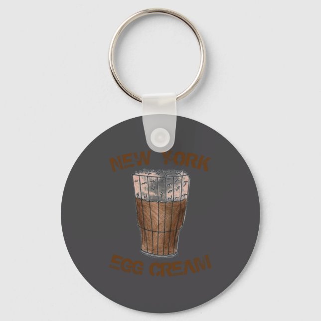 New York Nyc Clic Egg Cream Soda Fountain  Schlüsselanhänger (Vorderseite)