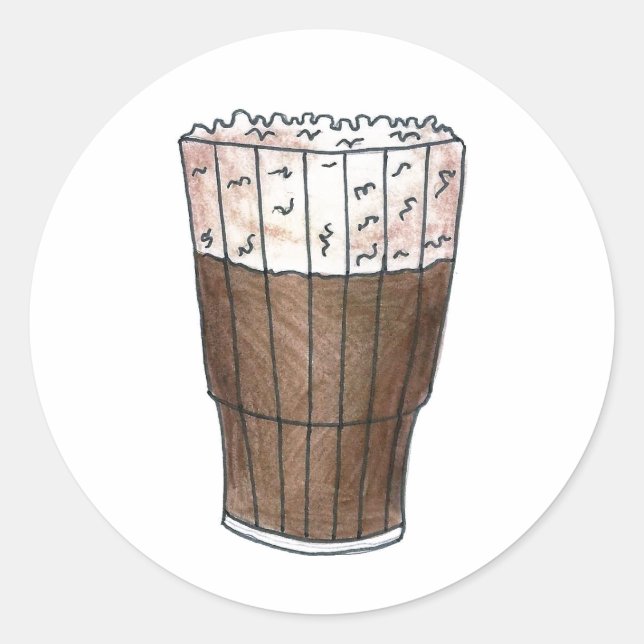 New York NYC Egg Cream Root Beer Float Stickers (Vorderseite)