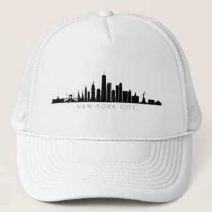 NEW YORK NYC Manhatten USA City Skyline Silhouette Truckerkappe