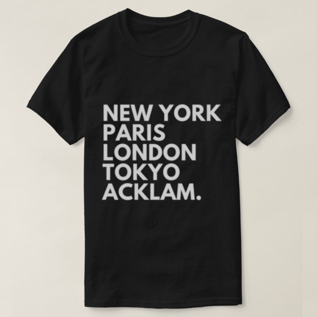 New York Paris Tokyo Middlesbrough Boro T-Shirt (Design vorne)
