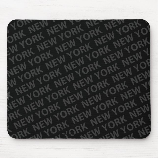 New York Pattern Dark Gray Mousepad (Vorne)