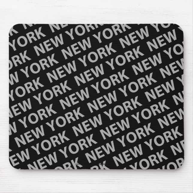 New York Pattern Gray Mousepad (Vorne)