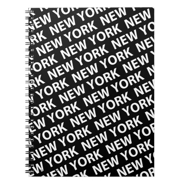 New York Pattern White Notizblock (Vorderseite)