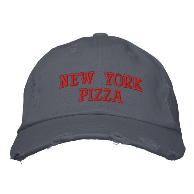 NEW YORK PIZZA BESTICKTE KAPPE (Vorderseite)