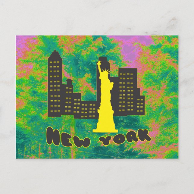 New York Postkarte (Vorderseite)