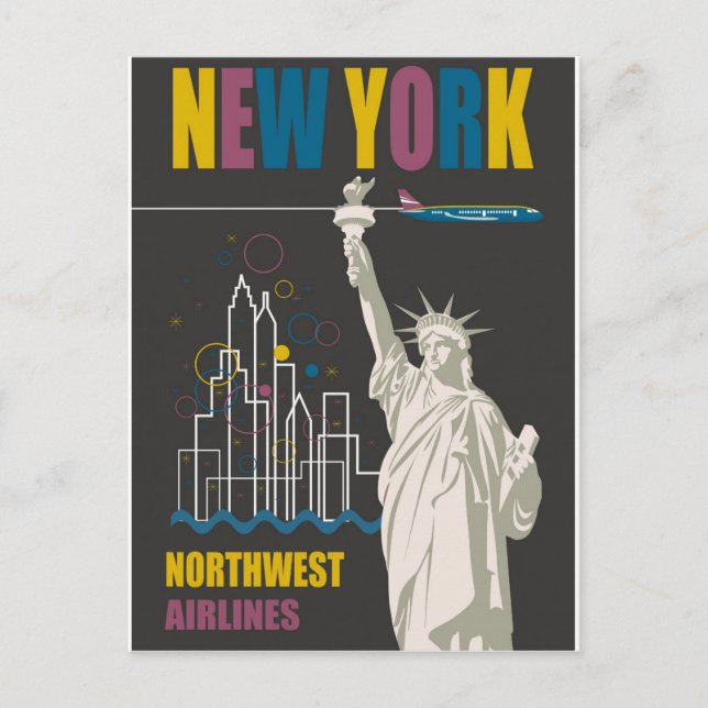 New York Postkarte (Vorderseite)