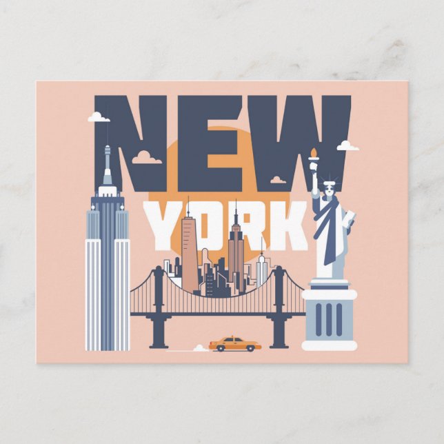 New York Postkarte (Vorderseite)