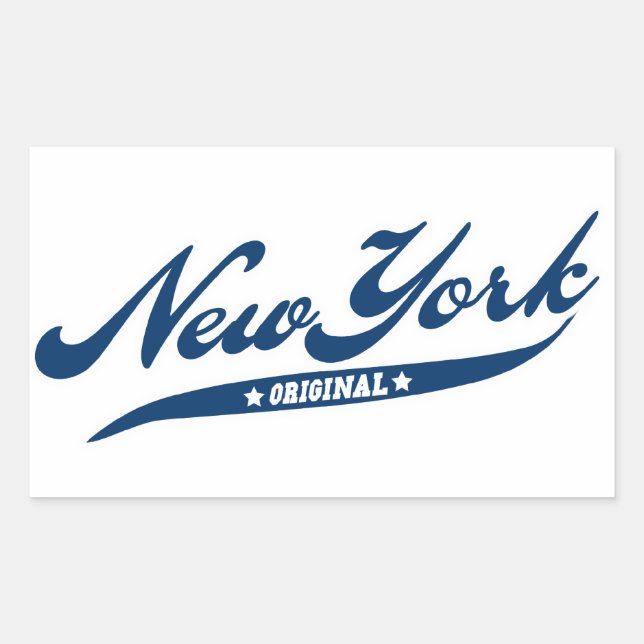 New York Rechteckiger Aufkleber (Vorderseite)
