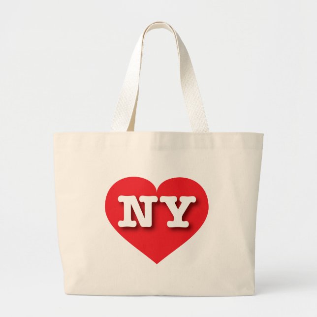 New York Red Heart - I Liebe NY Jumbo Stoffbeutel (Vorne)