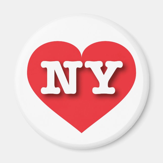 New York Red Heart - I Liebe NY Magnet (Vorne)