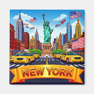 🧲 New York Reiseerinnerung NYC 🌎 Magnet