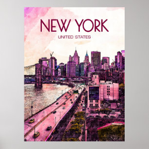 New York Reiseplakat Poster
